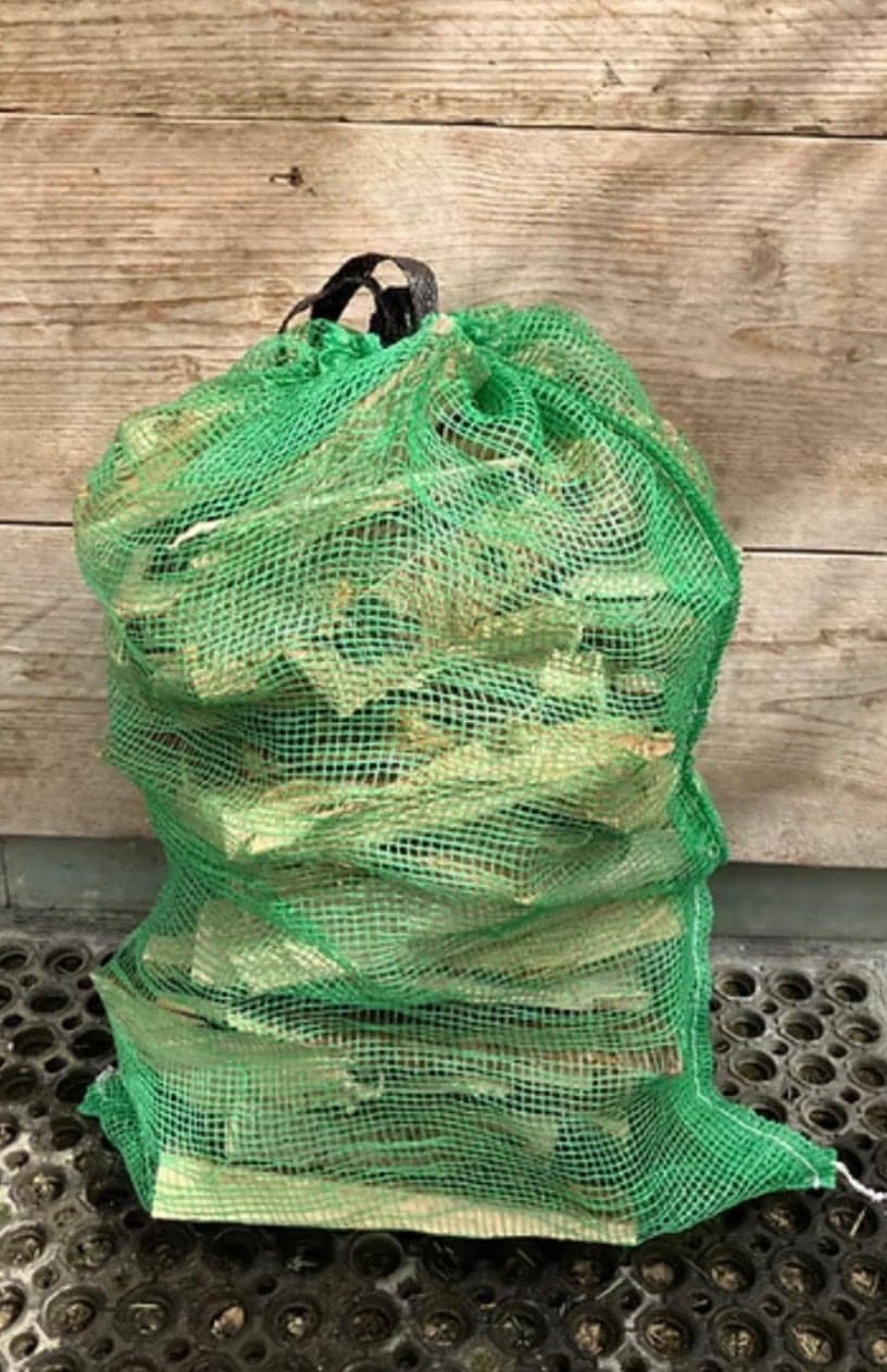 Netted Bag of Kindling from Timber & Flame, Crieff